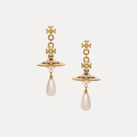 Vivienne Westwood Pearl Drop Earrings - Picture 1 of 5